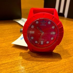 Brand New Red Adidas Watch with Tags and original box.